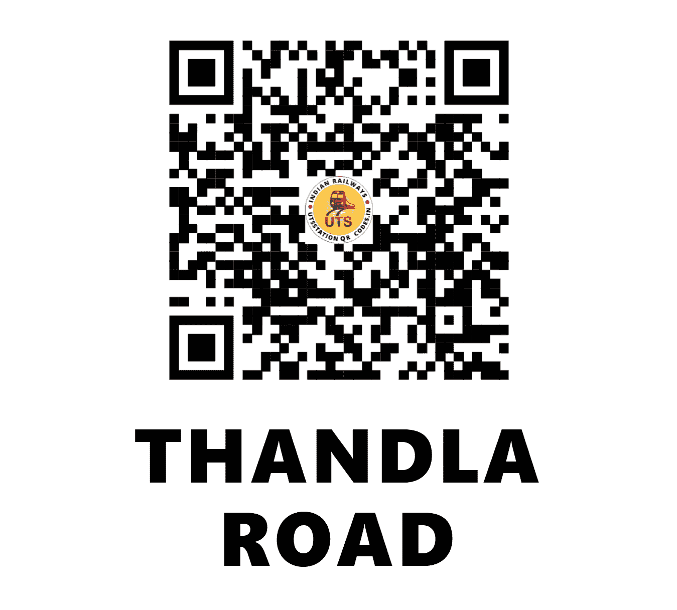 UTS QR Code for THANDLA ROAD - THDR (WR - MADHYA PRADESH)